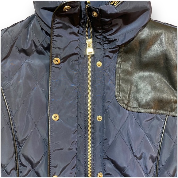 2for$35 NWOT ZARA Blue Puffer Vest with Hood Size Medium - Picture 10 of 16